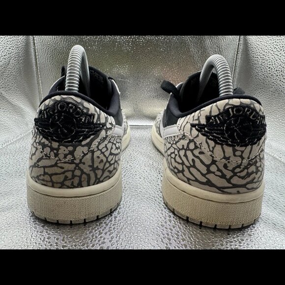 RARE 🚀‎ Size 9.5 - Women Jordan 1 Low Retro OG Black Cement - CZ0775-001 - Picture 9 of 10
